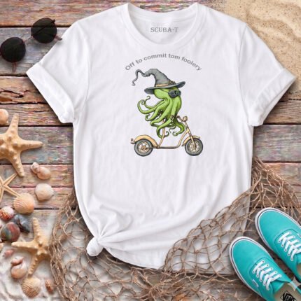 Gezgin Ahtapot Unisex Pamuk Tişört